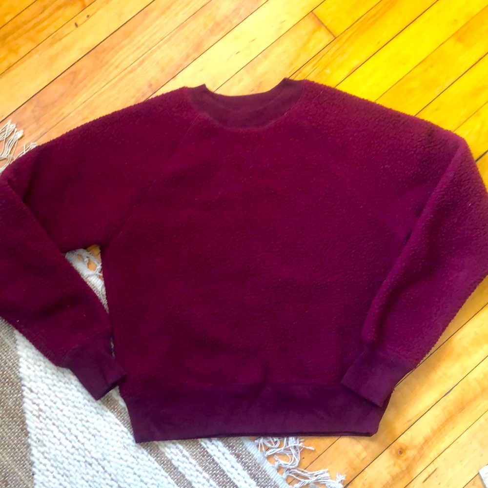 Everlane renew fleece raglan sweatshirt